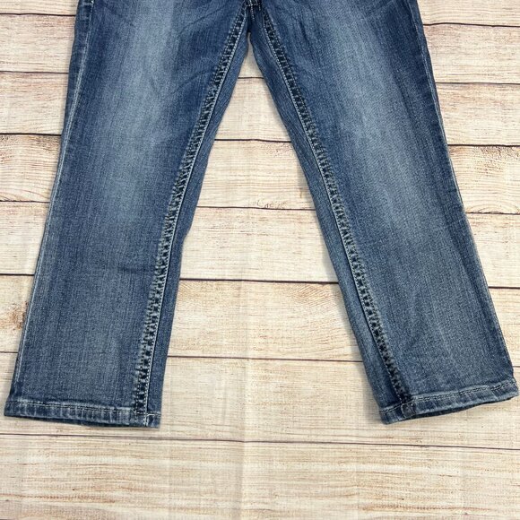 Grace In LA Capri Jeans Size 29 Embellished Cross Pockets Rhinestone Bling - Picture 15 of 15